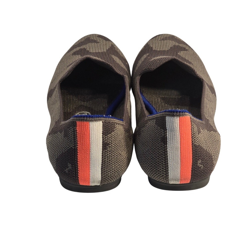NEW Rothys The Loafer MINK Grey Camo Knit Flat Shoes Womens 9 Soft Slip On - Picture 5 of 13